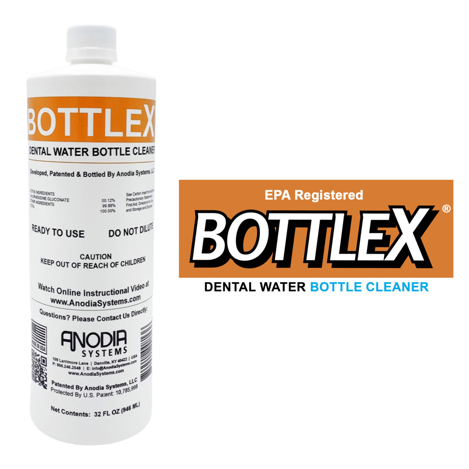 BottleX® Dental Water Bottle Cleaner Anodia Systems