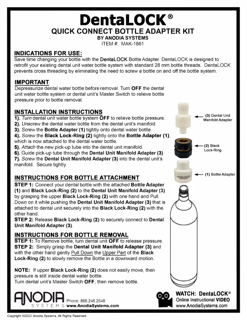 BottleX® Dental Water Bottle Cleaner - Anodia Systems